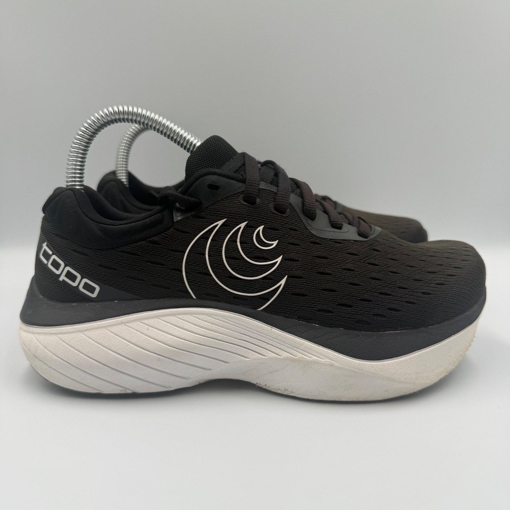 Topo Athletic Atmos Women Size 6.5 Running Shoes ZipFoam Road Training Black